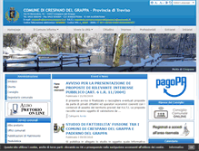 Tablet Screenshot of comune.crespano.tv.it